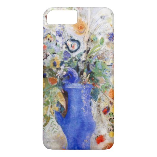Odilon Redon - Grote Bouquet in Pastel Blue Vase Case-Mate iPhone Case (Achterkant)