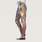 Odilon Redon imprimé Leggings peints fleurs (Gauche)