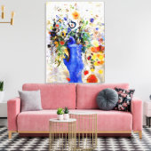 Odilon Redon - Large Bouquet Canvas Afdruk (Insitu (Woonkamer))