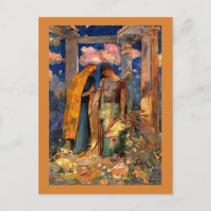 Odilon Redon - Mystiek Gesprek Briefkaart