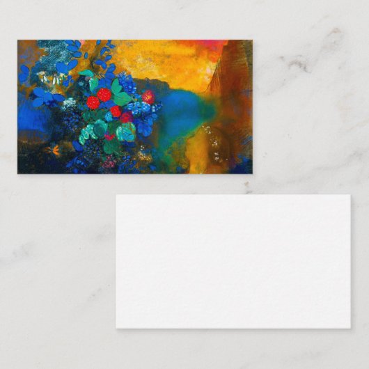 Odilon Redon - Ophelia Visitekaartje (Voorkant / Achterkant)