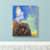 Odilon Redon Pegasus - Grieks mythologisch symboli Canvas Afdruk (Insitu (Houten vloer))