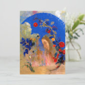 Odilon Redon - Profiel onder een Arch Kaart (Staand voorkant)