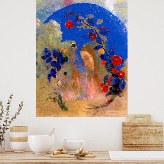 Odilon Redon - Profiel onder een Arch Poster (Keuken)