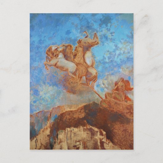 Odilon Redon The Chariot of Apollo Poster Briefkaart (Voorkant)