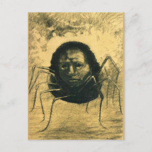Odilon Redon, The Crying Spider, Briefkaart