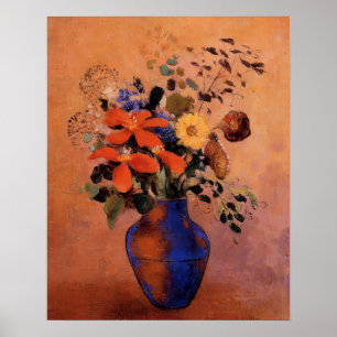 Odilon Redon - Vaas met bloemen Poster