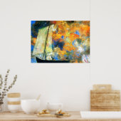 Odilon Redon - Vloerwolken Poster (Keuken)