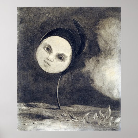 Odilon Redon, Vreemde Bloem Poster (Voorkant)