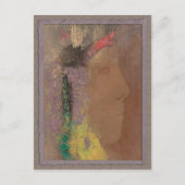 Odilon Redon Woman met bloemen CC0085 Briefkaart (Voorkant)