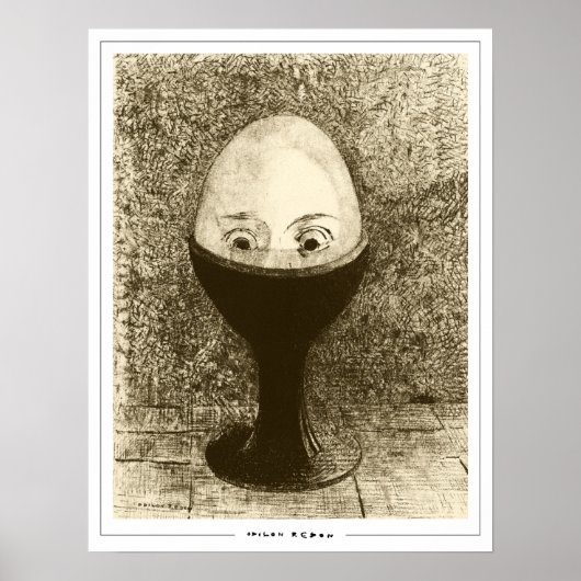Odilon Redon Zedign Art Poster #331 (Voorkant)