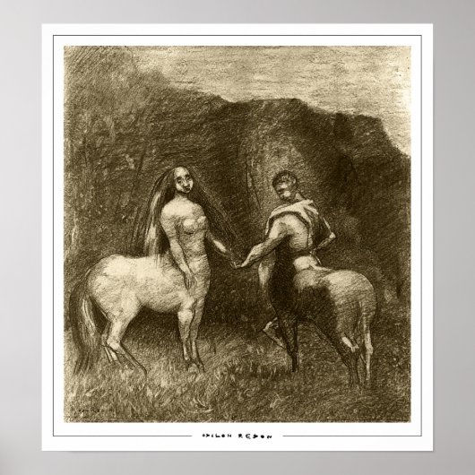 Odilon Redon Zedign Kunstposter #573 Poster (Voorkant)