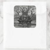Odin-All-Father Vierkante Sticker (Tas)