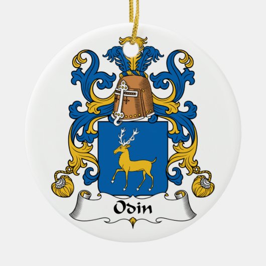 Odin Family Crest Keramisch Ornament (Voorkant)