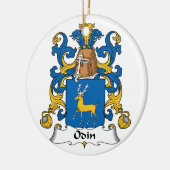 Odin Family Crest Keramisch Ornament (Links)