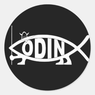 Odin Fish Ronde Sticker