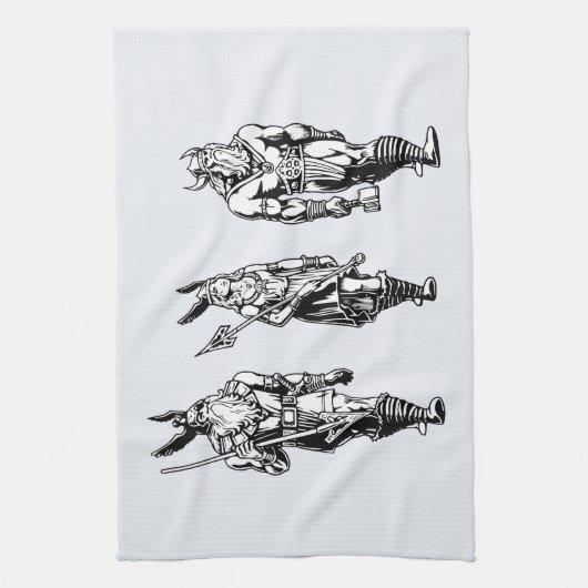 Odin, Freyja & Thor Theedoek (Verticaal)