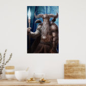 Odin - groot poster (Keuken)