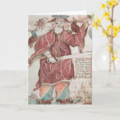 Odin, met zijn twee kraaien, Hugin en Munin Kaart (Gele Bloem)