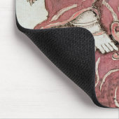 Odin, met zijn twee kraaien, Hugin en Munin Muismat (Hoek)