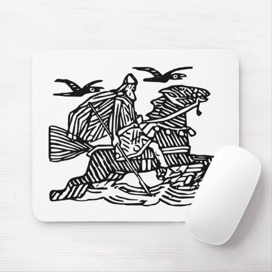 Odin over Sleipnir Muismat (Met muis)