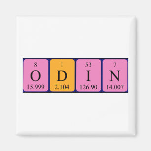 Odin periodiek table name magnet magneet