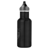 Odin Raven Crow Viking Mythology runic Waterfles (Rechts)