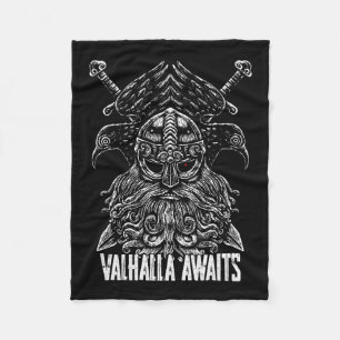 Odin raven Viking Mythologie Valhalla wacht Fleece Deken