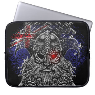 Odin raven zwaarden Viking Mythologie Australische Laptop Sleeve