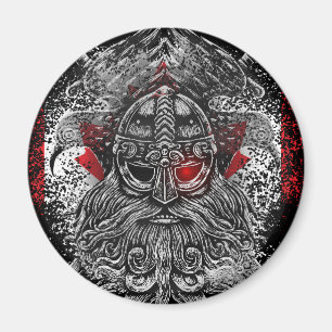 Odin raven zwaarden Viking mythologie Canada vlag Magneet