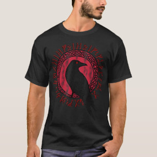 Odin Ravens Huginn & Muninn VEGVISIR Vikings T-shirt