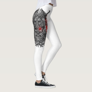 Odin ravens swords Viking Mythology France vlag Leggings