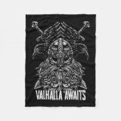 Odin ravens Viking Mythology Valhalla wacht op Fleece Deken (Voorkant)