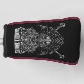 Odin ravens Viking Mythology Valhalla wacht op Golfheadcover (Voorkant)