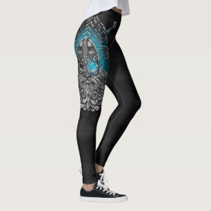 Odin ravens Viking Mythology Valhalla wacht op Leggings