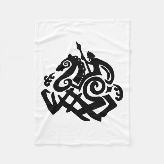 Odin Riding Sleipnir Blanket Fleece Deken (Voorkant)