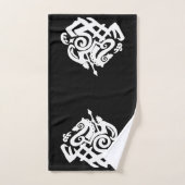 Odin sur la silhouette de Sleipnir (Serviette à main)