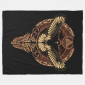 Odin's Eagle Hawk en Valknut Fleece Blanket Deken (Voorkant (Horizontaal))