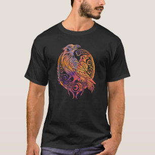 Odins Raaf Noorse Mythologie Viking Vogels Keltisc T-shirt