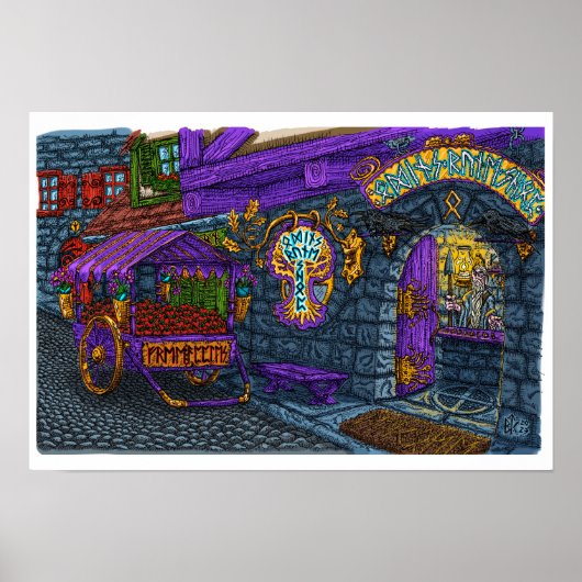 Odin's Rune Shop - Poster (Devant)