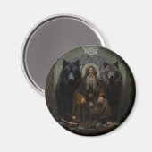 Odin's Wolven - Geri & Freki Magneet (Voorkant / Achterkant)