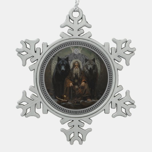 Odin's Wolves Ornament (Voorkant)