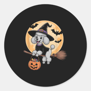 Odle Witch Pet Pompoen Halloween Kostuum Mannen Vr Ronde Sticker