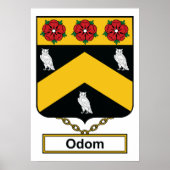 Odom Family Crest Poster (Voorkant)
