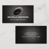 Odometer | Auto-Logo | Metaal Visitekaartje (Voorkant / Achterkant)