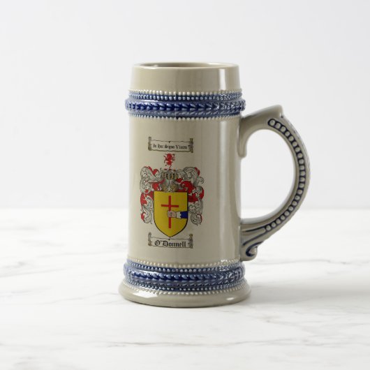 O'Donnell Coat of Arms Stein Bierpul (Rechts)
