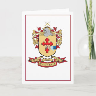 O'Donnell Family Crest Blank Wenskaart 5x7 Kaart
