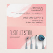 Odontologue Carte de visite dentaire (Extérieur déplié)