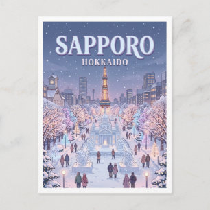 Odori Park Sapporo Japan Briefkaart
