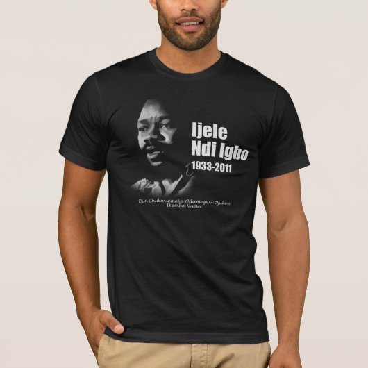 Odumegwu Ojukwu - T-shirt d'Igbo d'Ijele NDI (Devant)
